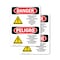 Signmission Formaldehyde Irritant Hazard Bilingual Danger Sign, Vinyl Decal, 7in W x 10in L, 2PK OS-2PACK-DS-D-710-VS-1266 - alternate 1
